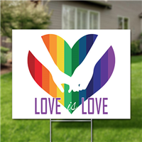 Yard Signs, Pack of 10 - Love is Love