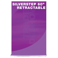 60" SilverStep Retractable Bannerstand