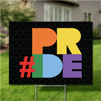 Yard Signs, Pack of 10 - #Pride